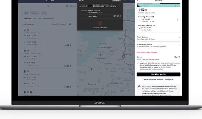 Sicheres und datensparsames Bezahlen funktioniert dank Apple Pay auch online.
