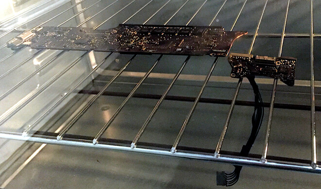 MacBook Air gegrillt