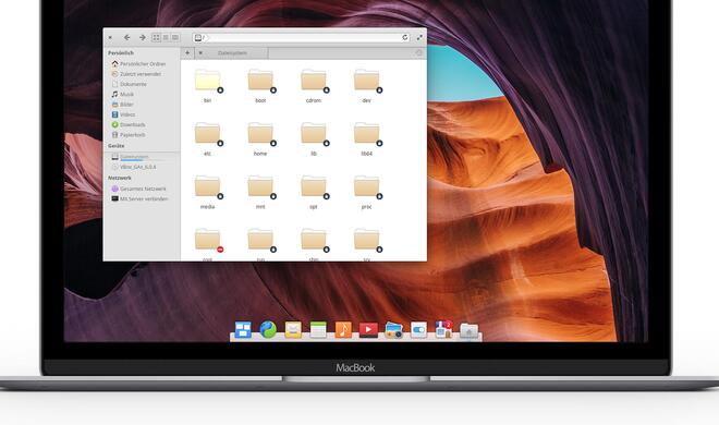 Die Benutzeroberfläche des alternativen Betriebssystems Elementary OS.