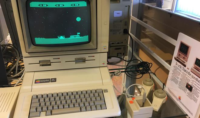 Apple IIe mit Choplifter