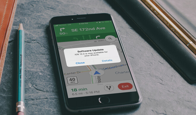 iOS-Updatemeldung in einer unmöglichen Situation