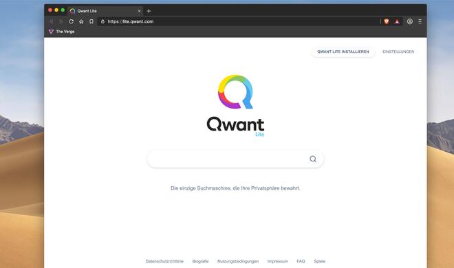 Brave setzt auf Qwant als Suchmaschine