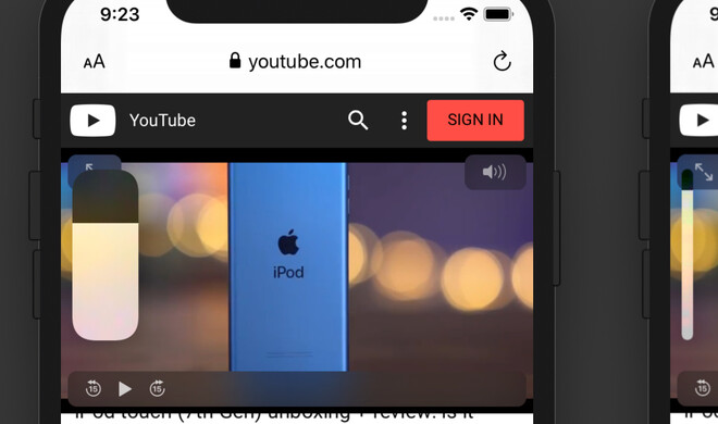 Der neue Lautstärkeregler in iOS 13