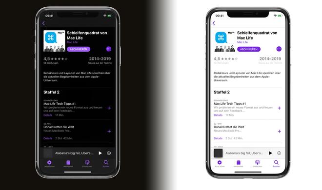Auch bei den Podcasts wird es duster