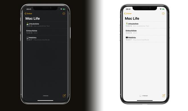 Auch den Notizen steht das Schwarz sehr gut