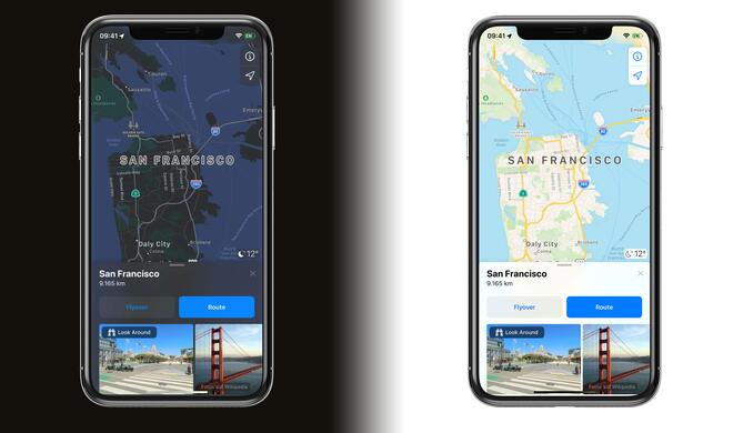 Die Karten-App enthält nun mehr Details sowie einen Street-View-Konkurrenten namens Look Around