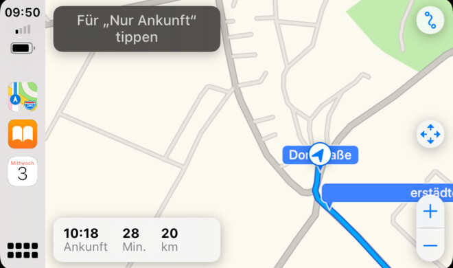 Auch die Karten-App hat eine leichte Überarbeitung erfahren