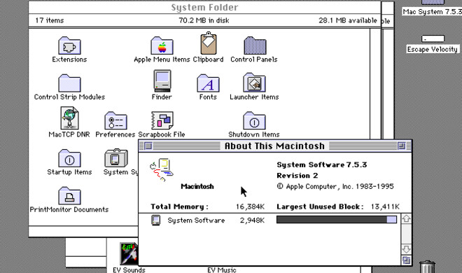 1991 kam System 7 und wurde offiziell Mac OS genannt