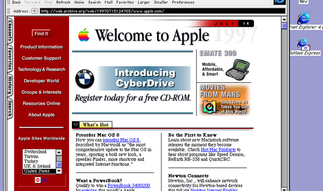 Mac OS 8 wurde 1997 veröffentlicht