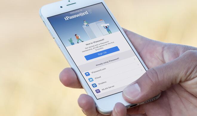 1Password erlaubt nicht mehr die Einrichtung eines lokalen Tresors an den Mobilgeräten