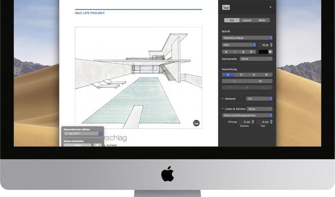 Apples iWork am iMac