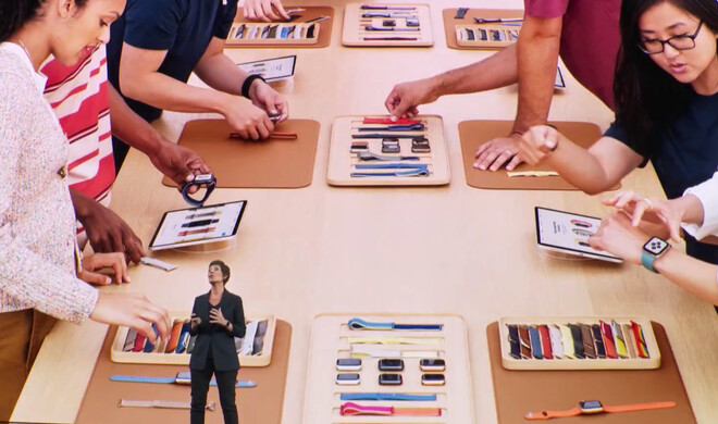 Sie können in Zukunft Armbänder und Gehäusevarianten mit Apple Watch Studio online und offline beliebig kombinieren