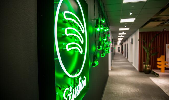 Blick in die Spotify-Zentrale in Stockholm