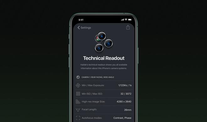 Optische Spezifikationen der neuen iPhone-Kameras