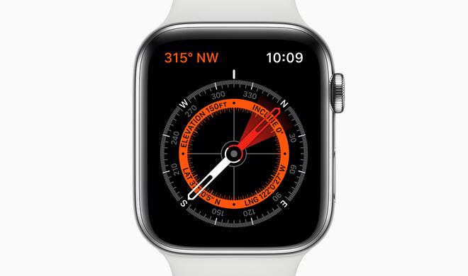 Die Apple Watch Series 5 hat einen Kompass