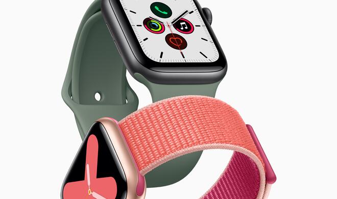 Sie können sich das Gehäuse und das Armband der Watch Series 5 beliebig zusammenstellen