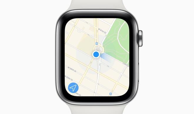 Der Kompass hilft auch bei der Navigation mit der Watch Series 5