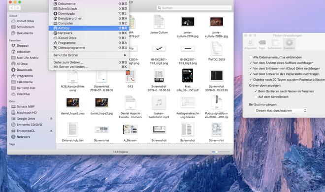 Finder in macOS optimieren