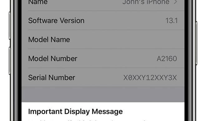 Warnung bei Fremd-Display 