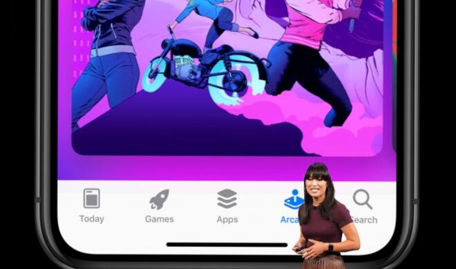 Ann Thai von Apple demonstriert Apple Arcade