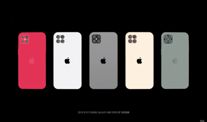 Konzept vom iPhone 12 Pro mit vier Kameras, weil: das ist eine mehr