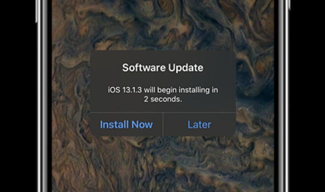 iOS 13.1.3 will sich installieren, damit das iPhone wieder klingelt