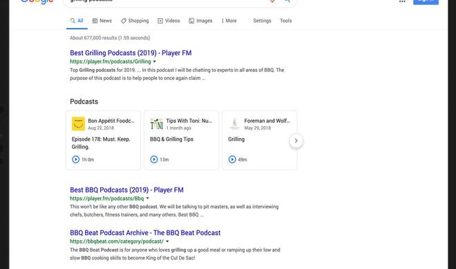Podcasts lassen sich bald direkt in der Google-Suche abspielen.
