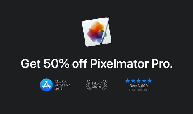 50 Prozent Rabatt für die App des letzten Jahres: Pixelmator Pro