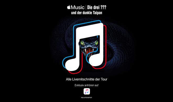 Drei Fragezeichen auf Apple Music live erleben.