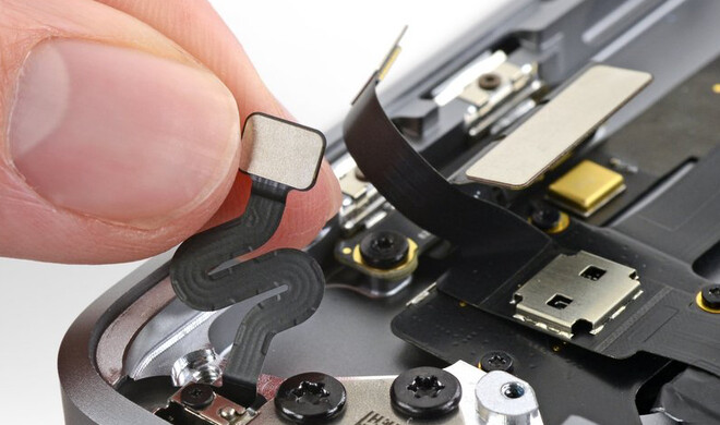 Deckelwinkelsensor im MacBook Pro 16 Zoll