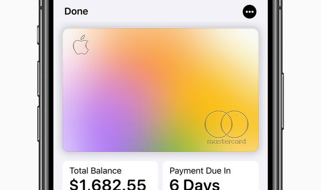 Jetzt besondere Kondition bei der Apple Card