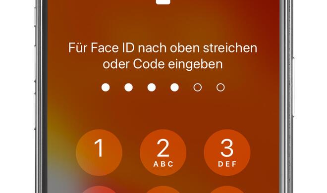 Face ID und Touch ID erleichtern die Anmeldung; trotzdem sollte als Basis der Sicherheit mindestens ein sechsstelliger Code verwendet werden und die Zeitdauer zur Aktivierung sehr kurz sein.
