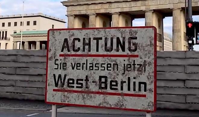 Die Wiederauferstehung der Berliner Mauer in Deutschlands heutiger Hauptstadt? Ja, aber zum Glück nur virtuell!