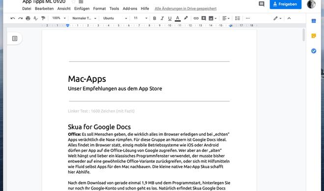 Skua for Google Docs