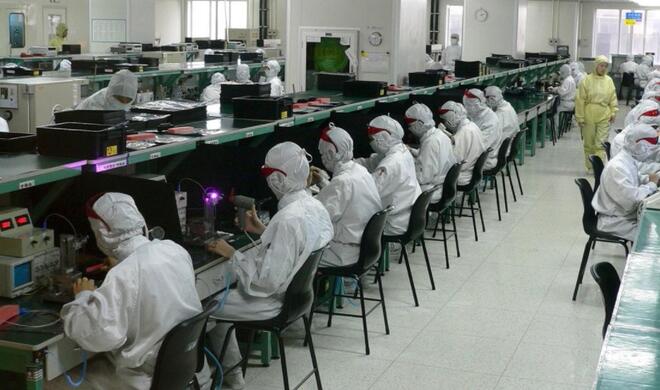 Arbeiter bei Foxconn