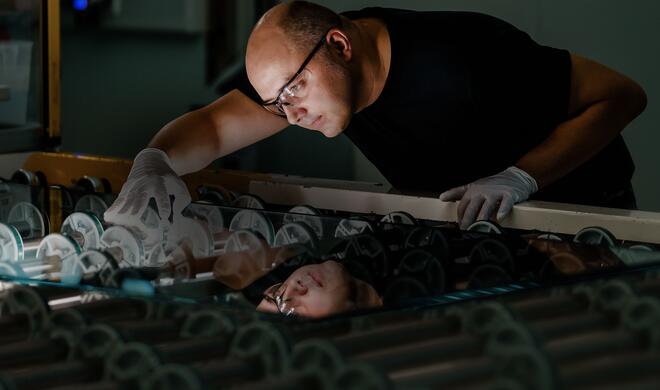 Digitaldruck, Apple Store Glasherstellung, Deutschland