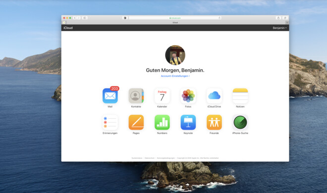 Am Mac bietet iCloud.com mehr Funktionen als auf dem iPhone oder iPad