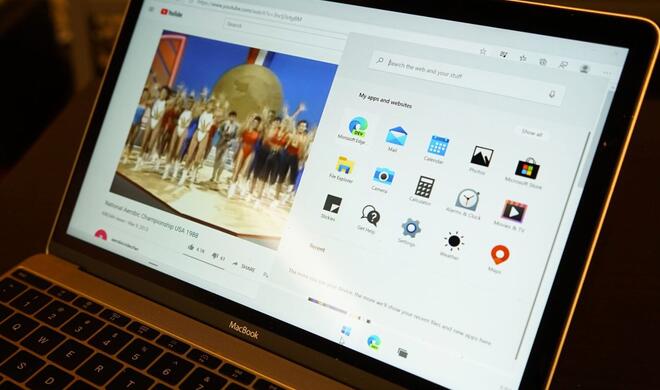 Windows 10X mit Splitview auf einen MacBook
