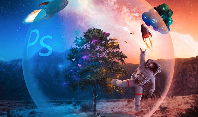 Phantastische Welten in der digitalen Bildbearbeitung