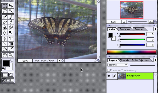 Photoshop 4 (1996) bot bereits Ebenen in der Bildbearbeitung.