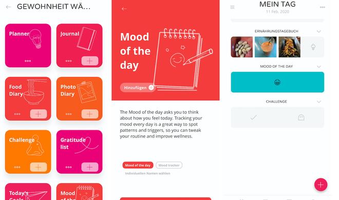 Die App unterstützt ein helles und ein dunkles Layout.