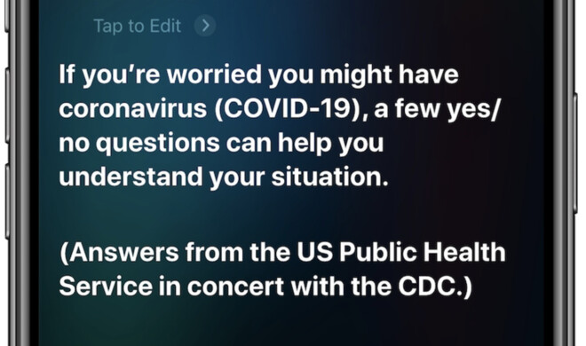So spricht Siri mit US-Nutzern zu Corona