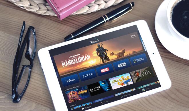 Disney+ auf dem Tablet