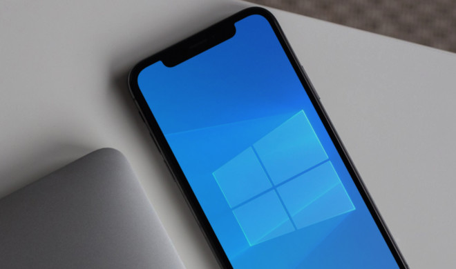 Windows 10 läuft über eine virtuelle Maschine auch auf einem Smartphone von Apple.
