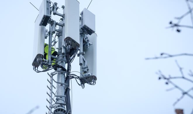 5G-Mobilfunkmast (Symbolfoto)
