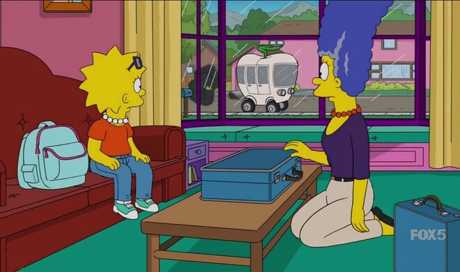 In Staffel 27 der Simpsons ist das Apple Car Realität