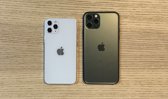 Im direkten Vergleich mit dem iPhone 11 fällt das kleinste iPhone 12 durch seine kompakte Größe ins Auge