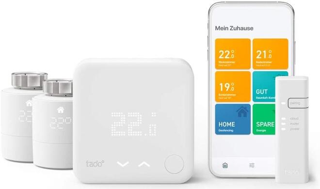 Besser heizen und sparen: Für kurze zeit gibt es 40 Prozent Rabatt auf verschiedene Tado Thermostate-Sets zur smarten Steuerung der Heizung.