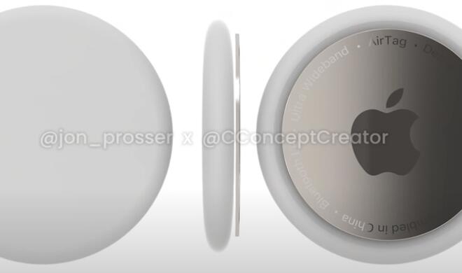 Die AirTags könnten so aussehen. Apples Einladungsmotiv hat im Kern eine ähnliche Optik. Nur Zufall?