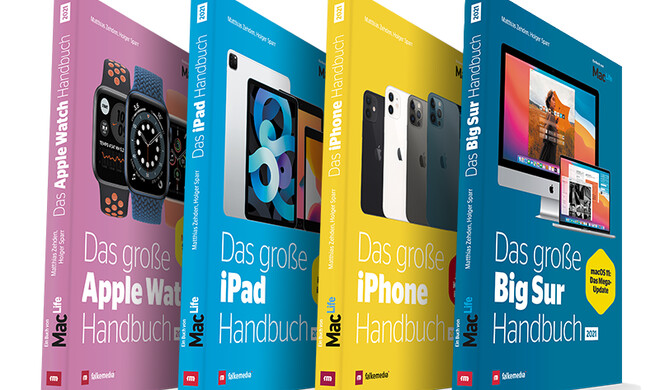 Unsere komplett überarbeiteten Handbücher für Apple Watch, iPhone, iPad und natürlich auch für Macs mit macOS Big Sur.